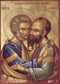 икона св. апостолы Пётр и Павел